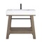 James Martin Vanities Auburn 36in Single Sink Console, Weathered Timber w/ Glossy White Mineral Composite Stone Top 165-V36-WTB-GW - alternate 1